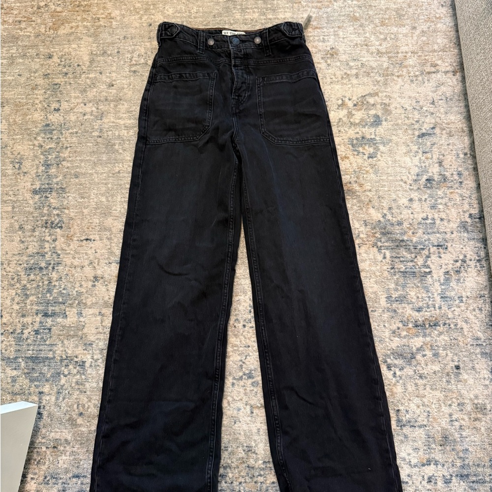 We The Free Black Straight Leg Jeans